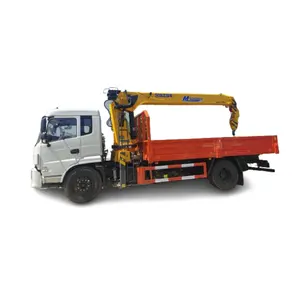 New condition 4*2 lorry truck with 8T boom hydraulic crane