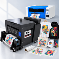 Printer Digital Otomatis DTF AYF Baru 2-head 30cm Dilengkapi dengan Penggoyang Bubuk dan Tersedia dalam XP600 / I1600