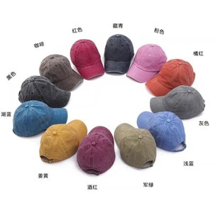 ロゴカスタマイズビンテージ多色オプションブランク調整可能折りたたみ可能ポリエステル/コットンスポーツブランク調整可能野球帽帽子 - Product Image 2