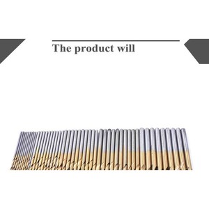 Twist <b>Drill</b> <b>Bit</b> Set 1-3mm Straight Shank Gold Finish For Metal Drilling 50 Pcs - Product Image 3