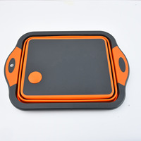 Haute qualité cuisine Silicone PP maison pliante planche à découper pliable vente chaude barbecue préparation baignoire planche à découper en plastique