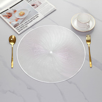 Napperons de table 100 % PVC modernes, écologiques, imperméables, antidérapants, lavables et durables pour fêtes, banquets, mariages et anniversaires