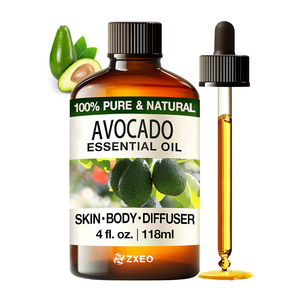 Huile essentielle d'avocat 100% pure pressée à froid Bio Hydratante Grade thérapeutique Certifiée ISO9001 pour l'aromathérapie Beauté <span class=keywords><strong>Spa</strong></span> - Product Image 1
