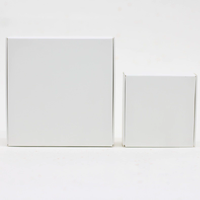 Caja de Papel Kraft, Caja Tipo Avión, Caja Cuadrada de Cartulina Negra, Caja de Cartulina Blanca para Empaque