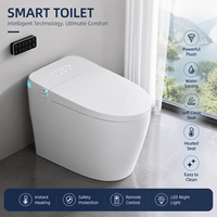 Bidet WC Automatique à Couverture Intégrale, Chauffage Instantané, Commande Vocale, Télécommande, Siège Chauffant à Siphon, Double Chasse d'Eau
