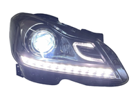 Phare LED SJC pour Mercedes-Benz Classe C W204 C180 C200 2012-2014, pièce automobile Plug and Play, feux avant de circulation