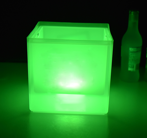 3.5L Ánh Sáng Lên Nhựa Vuông Xô Đá Với Thiết Kế Logo Tùy Chỉnh - Product Image 6