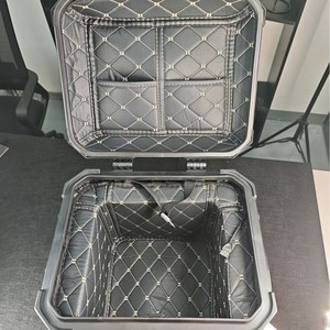 55L alliage d'aluminium moto hayon top case scooter coffre grande capacité boîte à bagages coffre universel haut-parleur queue boîte - Product Image 6