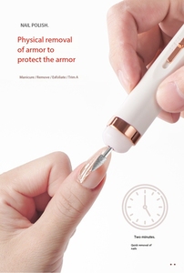 Kit de Mini Lima Eléctrica Portátil para Uñas, Herramienta USB Pequeña para Remover Acrílico, Plástico y Gel con Funciones de Exfoliación - Product Image 6