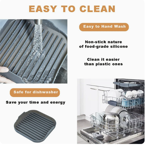 Bandeja de Silicona Antiadherente para Microondas, para Desayunos Saludables, para Cocinar Tocino, Pizza y Otros Alimentos - Product Image 5