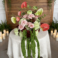 Fleurs et plantes décoratives, centres de table pour événements de mariage, boule de fleurs artificielles en soie, décorations de mariage, fournitures