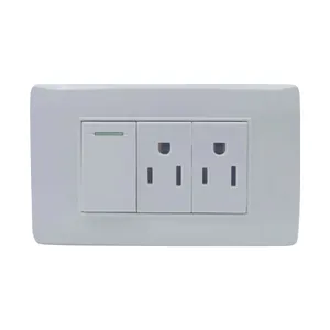 US standard 110v 220v 230v hotel electric light switch wall outlet switch electric wall socket