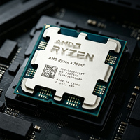 Processeur Ryzen 5 7500F CPU 65W AM5 32 Mo DDR5 12 Threads 6 Cœurs 3,7 GHz PCIe5.0 Zen 4 pour PC de jeu, occasion