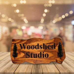 ไม้แกะสลักศิลปะพื้นบ้านที่แขวนผนังป้ายห้องโดยสารต้นสนค่ายบ้านทะเลสาบ - Product Image 2