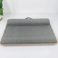 Support de bureau pour ordinateur Portable, plateau avec coussin, support pour ordinateur Portable, meilleure vente, tablette, moniteur, PC, bambou, bois, Logo, naturel, personnalisé