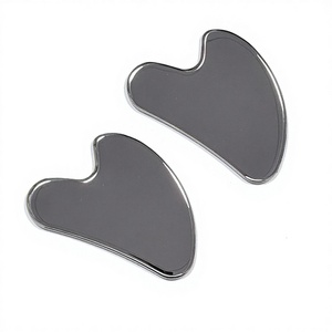 High Quality 304 Stainless Steel Facial Massage Gua Sha Stone Mirror <b>Polish</b> Finish for <b>Face</b> Care - Product Image 3
