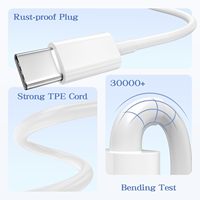 Penjualan Langsung Pabrik Kabel Pengisian Daya USB C 3A Cepat Berkinerja Tinggi dengan Harga Terjangkau, Terbuat dari Tembaga Murni untuk Ponsel & Komputer