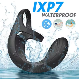 Продукты, Силиконовые Вибрационные бесплатные образцы, двойное кольцо для пениса - Product Image 5