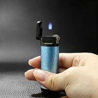 Briquet à gaz butane Jobon ZB953 avec meule anti-roulement, briquet à flamme volante en métal, portable, vente en gros