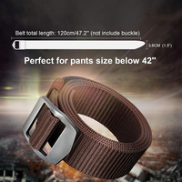 Ceintures tactiques robustes en nylon renforcé pour hommes, sangle réglable avec boucle en métal, ceintures tactiques