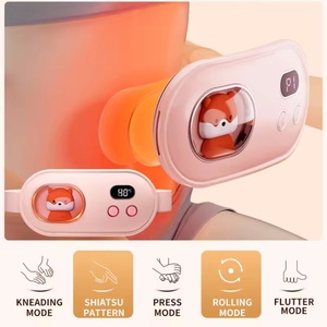 Rechargeable 3 Gears Vibration Heating Menstrual Period Pain Relief Cramp <b>Massager</b> Waist Massage Belt - Product Image 6