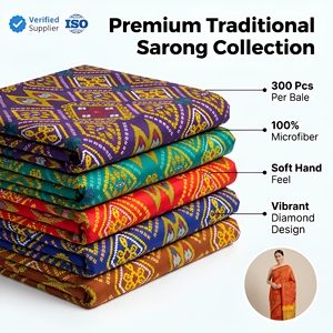 Pola Herringbone Tradisional Muslim Mindanao Seni Budaya Asli Batik Indonesia Sarung Pakaian Dekorasi Rumah