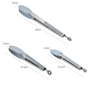 Stainless Steel Kitchen Cooking <b>Tongs</b> Grilling Barbecue <b>Tongs</b> Locking Food <b>Tongs</b> - Product Image 2