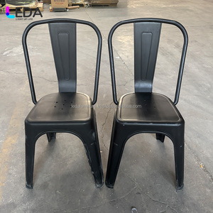 Leda เก้าอี้เหตุการณ์สีดำแบบซ้อนได้, เก้าอี้โรงแรมเฟอร์นิเจอร์ปาร์ตี้กลางแจ้งเก้าอี้งานเลี้ยงอาหารค่ำสำหรับงานแต่งงาน - Product Image 1