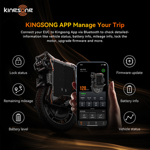 Sepeda Listrik Unicycle 20 Inch F18 Kingsong USB Kecepatan Tinggi Off Road Self Balancing Monowheel untuk Dewasa - Product Image 5