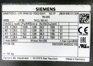Motore Originale Nuovo di Zecca 1PH81331FD020GH1 per PLC - Product Image 4