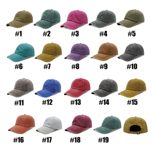 بيع بالجملة مخصص خمر شعار مخصص 6 لوحة القطن قبعات سائق الشاحنات مع شعار - Product Image 6