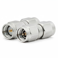Adaptateur RF INERGYK 3,5 mm mâle vers SMA mâle DC-18 GHz 50 Ohm, robuste, à couplage droit, pour test micro-ondes, en acier inoxydable