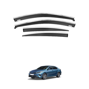 Pare-soleil Injection couleur noire avec acier inoxydable TXR vente en gros déflecteurs de ventilation de voitures de pluie pour KIA Cerato Forte K3 2019-2023 - Product Image 6