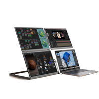 Écran portable triple 2K de 16 pouces, écran secondaire pliable IPS HD pour ordinateur portable, fabricant d'origine