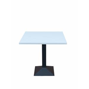 Tavolo bistrò, base Quadro, ghisa/acciaio, verniciato nero - Product Image 1