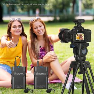 BOYA BY-WM4 PRO-K2 Wireless Lavalier Lapel Mic Omnidirectional Microphone System Audio Recording for Canon DSLR Camera - Product Image 6