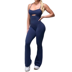 Mono de Yoga para <span class=keywords><strong>Mujer</strong></span>, sin Costuras, con Tirantes Finos, Levanta Glúteos, para Fitness, Running de Alta Intensidad, Pilates y Deportes - Product Image 5