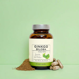 Suplemen Herbal Ginkgo Biloba dalam Bentuk Kapsul untuk Dewasa - Manfaat Pertumbuhan Rambut 60 Kapsul/Botol 2 Kali Sehari Umur Simpan 24 Bulan - Product Image 6