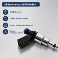 Inyector de Combustible 06F906036A 0261500020 con Conector para Audi A3 A4 TT VW GTI Jetta 2.0T, Boquilla de Inyector de Combustible