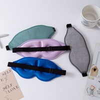 Masque de sommeil 3D en peluche, occultant la lumière, en Lycra et soie glacée, idéal pour les voyages et la sieste (vente en gros)