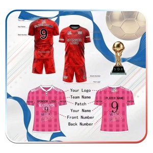 Maglie da <span class=keywords><strong>Calcio</strong></span> Internazionali per Uomo Adulto - 100% Poliestere Traspirante ad Asciugatura Rapida, Personalizzabili con Nomi/Numeri <span class=keywords><strong>di</strong></span> Squadra per il Mercato Globale - Product Image 4