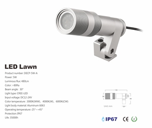 Haute qualité <span class=keywords><strong>IP67</strong></span> extérieur LED <span class=keywords><strong>Spot</strong></span> pelouse lumière nouveau Design pour jardin éclairage corps en aluminium avec alimentation cc - Product Image 2