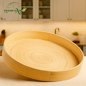 ถาดไม้ไผ่บริสุทธิ์เครื่องครัวสำหรับตกแต่งจำนวนมากจากเวียดนาม - Product Image 1