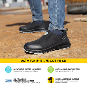 Scarpe Antinfortunistiche Slip-On S1P Safetoe |   Puntale e intersuola compositi |   Elastico e leggero |   per Ispettori e Tecnici - Product Image 5