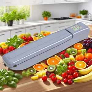 Máy hút chân không gia dụng bằng điện và thủ công Thiết bị bảo quản thực phẩm bằng nhựa dành cho người nấu ăn tại nhà và những người đam mê thực phẩm Độ tươi ngon dài hơn gấp 3 lần - Product Image 4