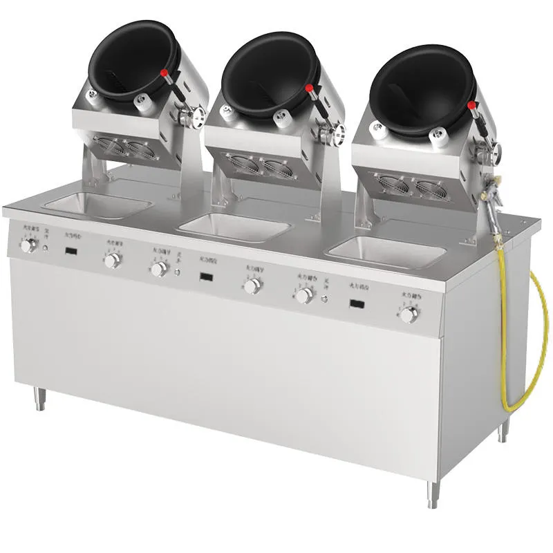 Equipo de cocina EXI cocina WOK de inducción automatizada comercial/cocinero automático