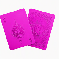 Cartes à jouer en PVC personnalisables en couleur pour les tournois/cadeaux haut de gamme/publicité