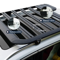 Porte-bagages de toit pour voiture Shanghai T2, panier plat en aluminium 125x188cm, pour Jetour Traveller/T2, installation sans barres transversales, accessoires de fixation au toit