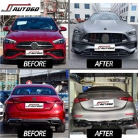 Kit de carrosserie de rénovation automatique pour mercedes-benz W206 classe C C260 C300 C400 2022 2023 mise à niveau vers AMG GT C63 b-brabby style