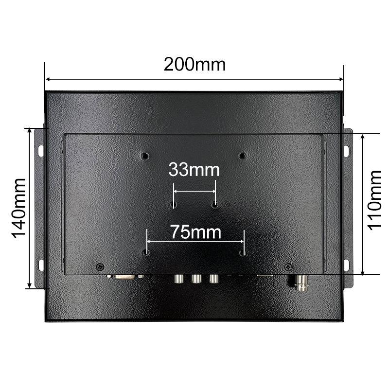 10 / 10.1 Inch Resistive Touch square Screen Mini Industrial Panel Monitor for 4:3 Open Frame Embedded Computer Metal case